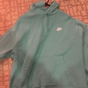 Nike Men's Aqua Hoodie Sweater